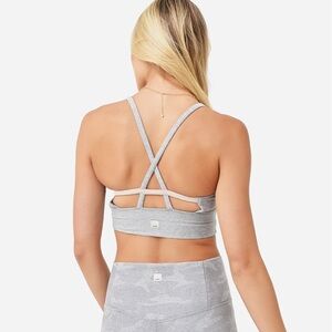Vuori long line elevation bra XS gray